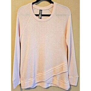 Yogalicious Long Sleeve Yoga Top Light Pink Women's Size Small